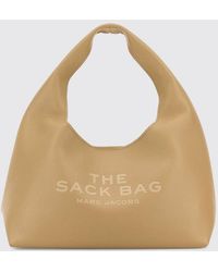 Marc Jacobs - The Sack Full-Grain Leather Handbag With Removable Pouch - Lyst