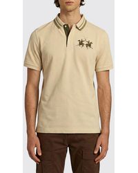 La Martina - Cotton Polo Shirt With Logo - Lyst