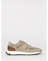 Tod's - Suede And Mesh Sneakers - Lyst