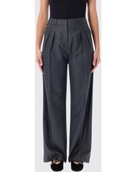 Loulou de Saison - Wide-Leg Sartorial Virgin Wool Trousers - Lyst