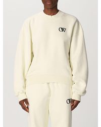 Off-White c/o Virgil Abloh - Cotton Sweatshirt With Embroidered Logo - Lyst