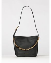 Michael Kors - Nolita Pebbled Leather Shoulder Bag By With Metal Mesh Details - Lyst