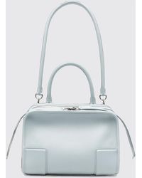 Loewe - Small Amazona Calfskin Leather Handbag With Embossed Logo - Lyst