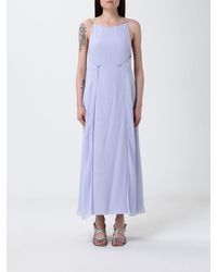 Emporio Armani - Long Tecno Georgette Dress - Lyst