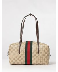 Gucci - Melrose Monogram Jacquard Shoulder Bag With Double Handle - Lyst