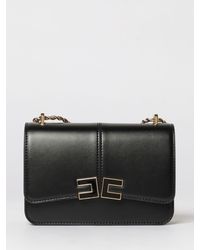 Elisabetta Franchi - Faux Leather Shoulder Bag - Lyst