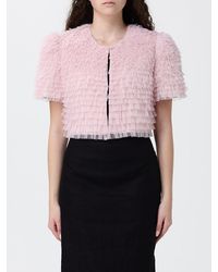 Twinset - Cropped Tulle Jacket With Ruffles - Lyst
