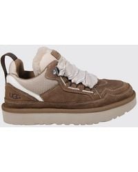 UGG - Lo Lowmel Low-Top Suede Trainers With Wool Interior - Lyst