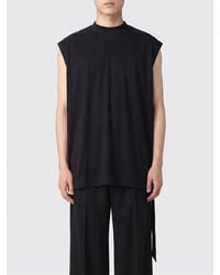 Rick Owens - Sleeveless Crew Neck Jersey Tank Top - Lyst
