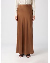 Brunello Cucinelli - Long Satin Skirt - Lyst