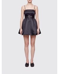 Ganni - Recycled Crepe Mini Dress - Lyst