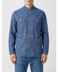 Valentino - Cotton Denim Saharan Jacket - Lyst