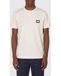 Dolce & Gabbana - Dolce &Amp Gabbana Cotton T-Shirt With Logo - Lyst