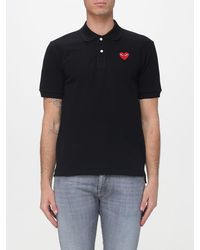 COMME DES GARÇONS PLAY - Comme Des Gar&Ccedil	Ons Play Cotton Polo Shirt With Logo - Lyst