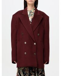 Etro - Double-Breasted Jacket With Logo Detail On Buttons - Lyst