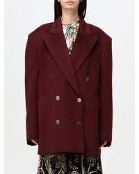 Etro - Double-Breasted Jacket With Logo Detail On Buttons - Lyst