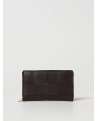 Bottega Veneta - Wallet In Woven Leather - Lyst