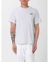 A.P.C. - Classic Short Sleeve T-Shirt With Crew Neckline For Everyday Wear - Lyst
