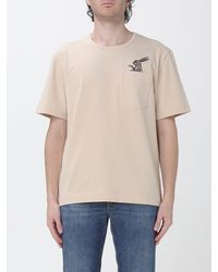 Paul Smith - Organic Cotton T-Shirt With Pocket And Dropped Shoulders - Lyst