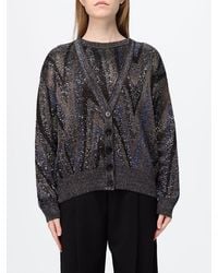 Missoni - Zig-Zag Lurex Cardigan With A V-Neck And Button Closure - Lyst