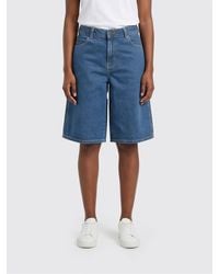 Dickies - High-Waisted Knee-Length Denim Shorts - Lyst
