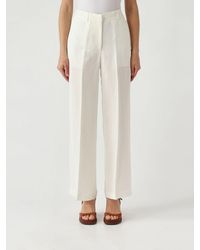 Maliparmi - Linen Blend Palazzo Trousers - Lyst