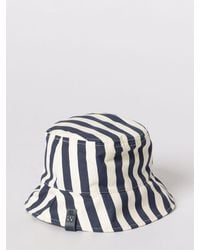 Weekend by Maxmara - Striped Cotton Blend Bucket Hat - Lyst