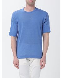Kangra - Linen Crew Neck Knitwear - Lyst