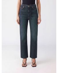 KHAITE - Vaqueros Skinny De Talle Alto Abigail De En Denim De Algodón Azul - Lyst
