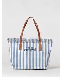 MC2 Saint Barth - Cotton Bag With Embroidered Logo - Lyst