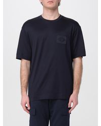 Emporio Armani - Lyocell T-Shirt - Lyst