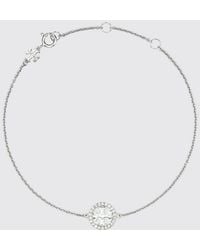 Tory Burch - Verstellbares Armband Icon Mit Double T-Logo Und Strass - Lyst