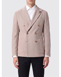 Lardini - Double-Breasted Cotton Blazer - Lyst