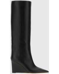 Jimmy Choo - Blake Knee-High Leather Boots With Wedge Heel - Lyst