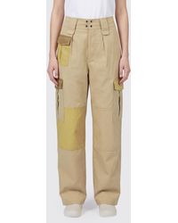 Isabel Marant - Straight-Leg Abstract Print Cotton Cargo Trousers - Lyst