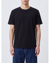 Thom Krom - Longline Cotton Crewneck T-Shirt With Contrast Logo - Lyst