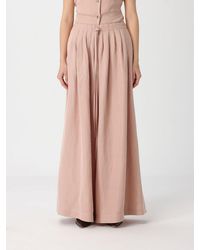 Liviana Conti - Loren Wide-Leg Linen Blend Trousers - Lyst