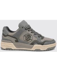 Philipp Plein - Predator V2 Low-Top Leather Trainers With Hexagon Logo - Lyst