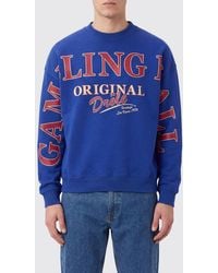 Drole de Monsieur - Relaxed Fit Cotton Crewneck Jumper With Slogan Print - Lyst