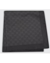 Gucci - Rechteckiger Schal Von Aus Reiner Seide Mit Gg-Monogramm-Muster - Lyst