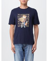 Maison Kitsuné - T-shirt Champion in cotone con stampa - Lyst