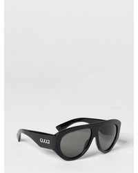 Gucci - Piloten-Sonnenbrille Aus Recyceltem Acetat Mit Aufgedrucktem Logo - Lyst