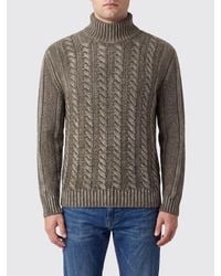 Dondup - Cable-Knit Wool Roll Neck Jumper With Ribbed Trims - Lyst