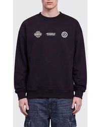 Barrow - Relaxed Fit Cotton Crewneck Sweatshirt With Monogram And Rear Logo - Lyst
