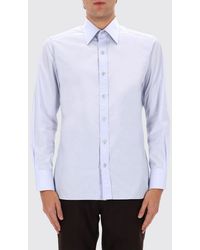 Tom Ford - Slim Fit Point Collar Cotton Poplin Shirt - Lyst