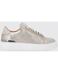 Philipp Plein - Satin Sneakers With Rhinestone Hexagon - Lyst