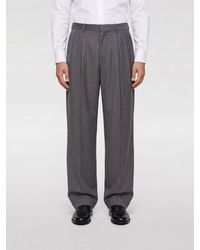 sunflower - Striped Wool Wide-Leg Trousers - Lyst