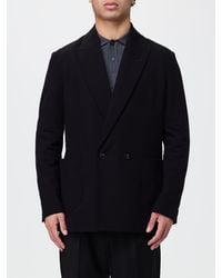 Circolo 1901 - Double-Breasted Stretch Cotton Blazer With Patch Pockets - Lyst