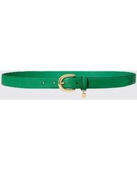 Ralph Lauren - Saffiano Leather Belt - Lyst