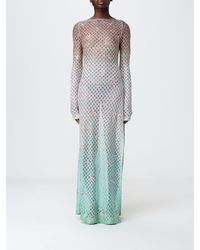 Missoni - Longue Robe Paréo En Viscose Lamée Multicolore - Lyst